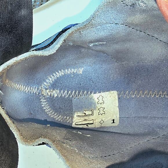 Scarpa Techno Lady Climbing Shoe Womens Suede Leather Sz 8 2/3 Blue 2 Tone Lace - Picture 10 of 16